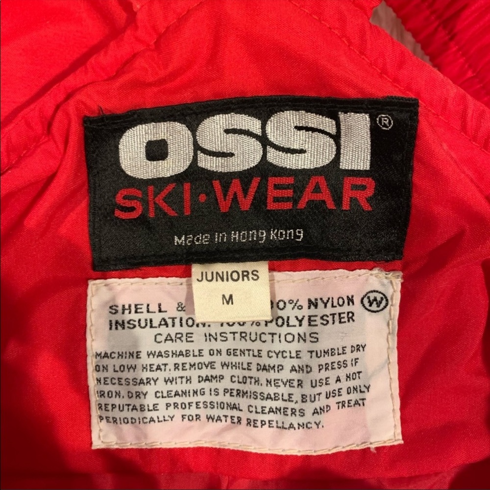Red ski bib - Picture 3 of 4